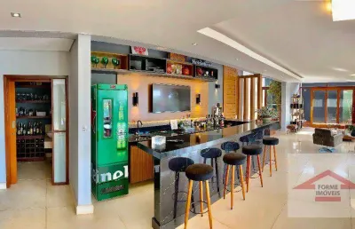 Casa com 3 dormitórios ( suítes ), 541 m² - venda por r$ 4.350.000 ou aluguel por r$ 18.500/mês - jardim novo mundo - jundiaí/sp