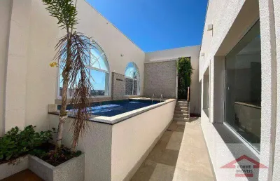 Apartamento com 3 dormitórios ( suites ) tipo cobertura no le parc , 300 m² - venda por r$ 2.870.000 - jardim ana maria - jundiaí/sp