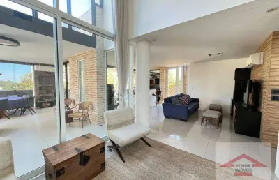 Casa com 3 quartos, 300 m² - venda por r$ 4.500.000 ou aluguel por r$ 19.000,00/mês - cond. veduta rossa - cidade santos dumont - jundiaí/sp