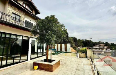 Casa com 4 dormitórios ( suítes ) para alugar na malota, 550 m² por r$ 21.900/mês - chácara malota - jundiaí/sp