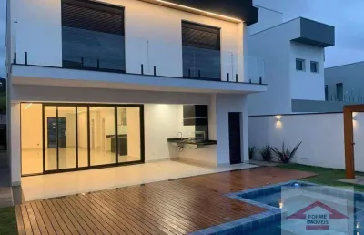 Casa com 3 suítes à venda, 279 m² por r$ 3.250.000,00 - condomínio brisas do lago no jardim samambaia - jundiaí/sp