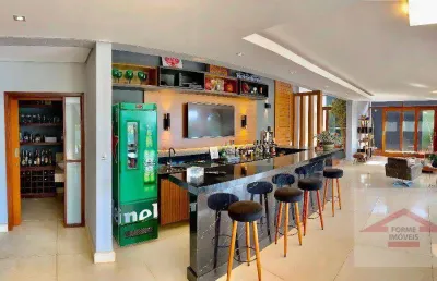 Casa com 3 dormitórios ( suítes ), 541 m² - venda por r$ 4.350.000 ou aluguel por r$ 18.500/mês - jardim novo mundo - jundiaí/sp