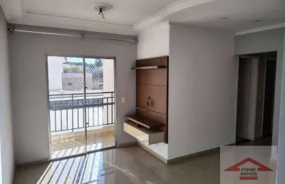 Apartamento de 68 m² com 3 quartos à venda por r$ 510.000 ou para locação por r$ 2.500/mês no condomínio real ville - jardim guarani em jundiaí/sp