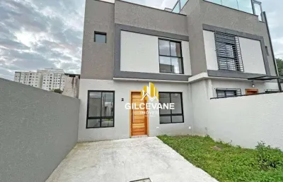 Sobrado com 3 dormitórios à venda, 102 m² por r$ 679.000 - lindóia - curitiba/pr