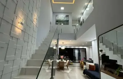 Casa sobrado á venda, com 3 suítes, no condmínio terras da estância em paulinia -sp.-sp
