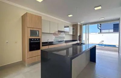 Casa térrea com 3 suítes, à venda, em condomínio royal garden em paulínia -sp