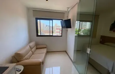 Studio - house pituba,  apartamento para venda, quarto e sala,  25m2, porteira  fechada, mobiliado, nascente, salvador/ba.