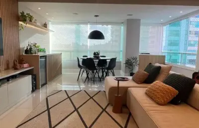 Caminho das árvores, apartamento para venda, 02 quarto com 02 suítes, 110m2,  mobiliado, salvador/ba.