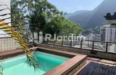 Casa em condomínio fechado com 5 quartos para alugar na rua casuarina, humaitá, rio de janeiro, 563 m2 por r$ 20.000