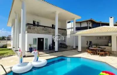 Casa 5 suítes frente mar porteira fechada em vilas do atlântico r$ 2.700.000,00