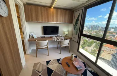 Studio 33m² andar alto no unique live caminho das árvores r$ 450.000,00