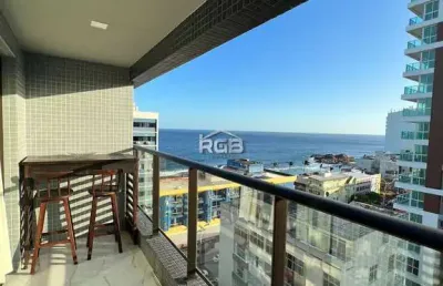 Smart barra 1/4 e sala vista mar porteira fechada r$ 580.000,00