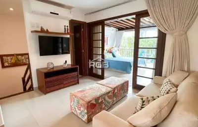 Cobertura duplex 3 suítes porteira fechada em praia do forte r$ 2.390.000,00