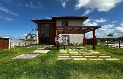Casa 5 suítes alto padrão porteira fechada em costa do sauípe r$ 2.700.000,00