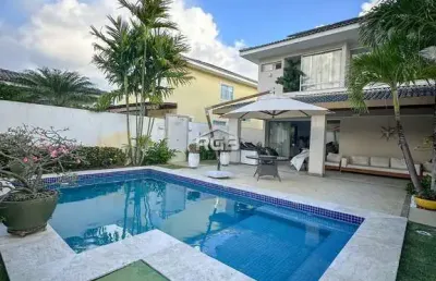 Linda casa 4 suítes porteira fechada em alphaville litoral norte r$ 2.500.000,00