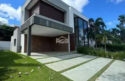 Maravilhosa casa 4 suítes no alphaville litoral norte 1 r$ 2.400.000,00