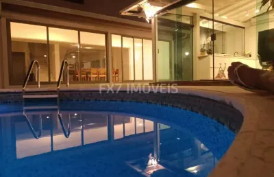Casa a venda no condomínio residencial estância paraíso com 4 suites