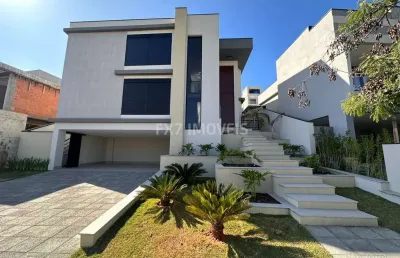 Luxuosa casa de condomínio à venda em campinas-sp, alphaville dom pedro 3: 4 quartos, 4 suítes, 2 salas, 6 banheiros, 4 vagas, 382m².