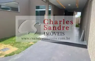 Casa para venda em aparecida de goiânia, garavelo residencial park, 3 dormitórios, 1 suíte, 2 banheiros, 2 vagas