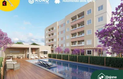 Apto 53m² c/ 02 quartos, suíte e 01 vaga + lazer completo - caucaia, ce