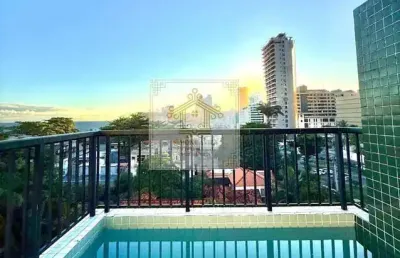 Cobertura duplex para venda em salvador, barra, 4 dormitórios, 4 suítes, 5 banheiros, 3 vagas