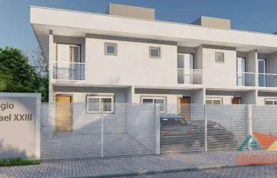 Casa com 2 dormitórios à venda, 77 m² por r$ 450.000,00 - massaguaçu - caraguatatuba/sp
