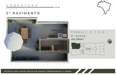 Cobertura com 2 quartos à venda na rua brasil, jardim leblon, belo horizonte por r$ 405.000
