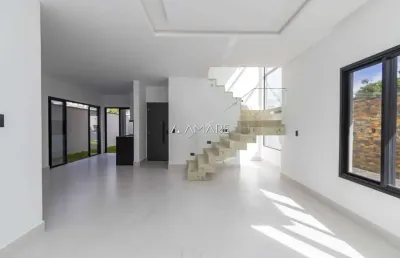 Casa em condomínio fechado com 3 quartos à venda na rua miguel abrão, 357, portão, curitiba, 179 m2 por r$ 1.299.000