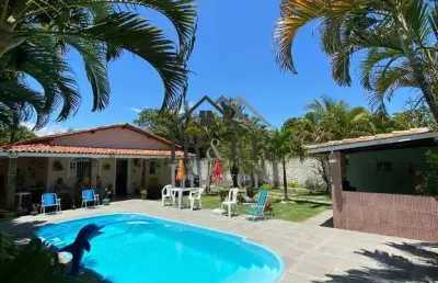 Chácaras rio jacuípe, ótima casa térrea, com piscina em terreno com 1.060m²