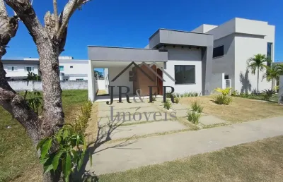 Linda casa nova térrea com 3 suítes no terras de alphaville camaçari–ba
