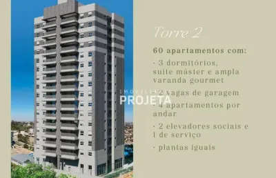 Apartamento com 3 dormitórios à venda, 88 m² - jardim paulista - presidente prudente/sp