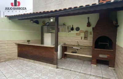 Sobrado com 3 dormitórios 2 suítes e área gourmet à venda, 157 m² por r$ 405.000 - jardim beirute - guarulhos/sp