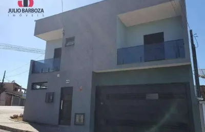 Sobrado esquina com 3 dormitórios 1 suíte área gourmet 2 vagas cobertas  à venda, 110 m² por r$ 650.000 - jardim araguari - bragança paulista/sp