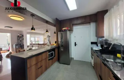 Apartamento mobiliado em moema pássaros, 4 quadras do parque do ibirapuera, com 3 dormitórios, sendo 1 suite, lavabo, varanda, e 2 vaga de garagem
