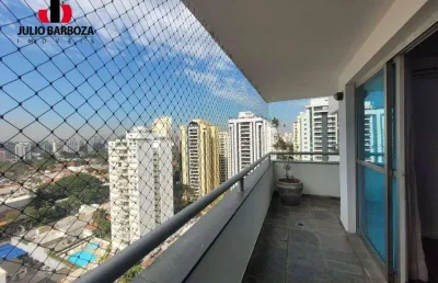 Apartamento de alto padrão em moema pássaros, 170m², com 3 suítes, closet, ar condicionado nos ambientes, e 4 vagas de garagem