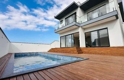 Casa alto padrão pedra branca 3 dormitórios e 2 demi-suites