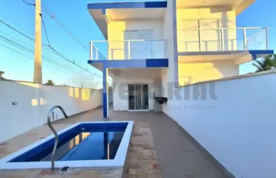 Sobrado com 3 dormitórios à venda, 113 m² por r$ 550.000,00 - balneário dos golfinhos - caraguatatuba/sp
