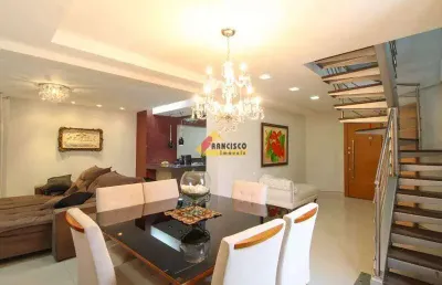 Apartamento cobertura à venda, 4 quartos, 2 suítes, 2 vagas, centro - divinópolis/mg