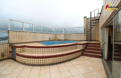 Apartamento cobertura à venda, 4 quartos, 2 suítes, 2 vagas, centro - divinópolis/mg