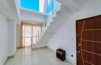 Apartamento cobertura à venda, 3 quartos, 1 suíte, 2 vagas, santa clara - divinópolis/mg