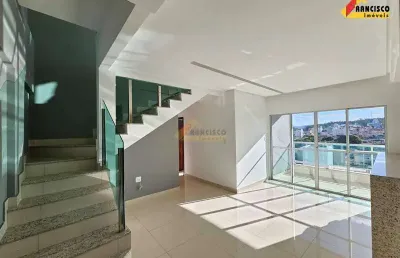 Apartamento cobertura à venda, 3 quartos, 1 suíte, 3 vagas, afonso pena - divinópolis/mg