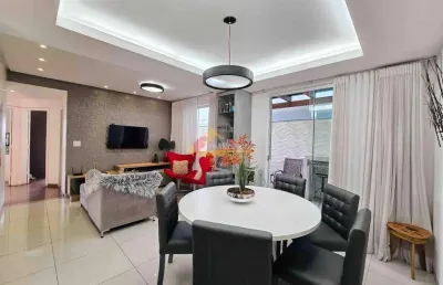 Apartamento com área privativa à venda, 3 quartos, 1 suíte, 2 vagas, santa clara - divinópolis/mg