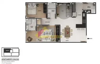 Apartamento à venda, 2 quartos, 1 suíte, 1 vaga, sidil - divinópolis/mg