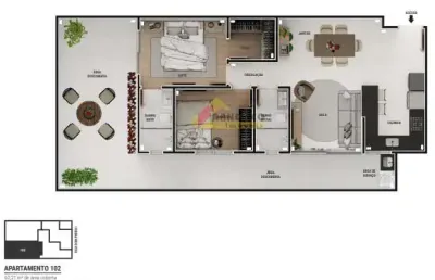 Apartamento com área privativa à venda, 2 quartos, 1 suíte, 2 vagas, sidil - divinópolis/mg