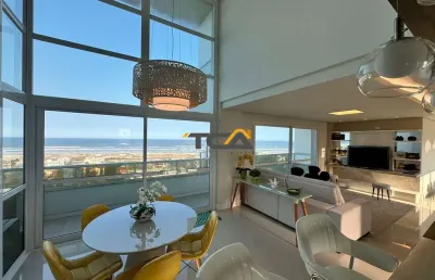 Apartamento diferenciado com pé direito duplo sacada com vista  para mar em torr