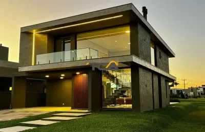 Casa 04 suítes mobiliada e decorado no condomínio reservas das águas
