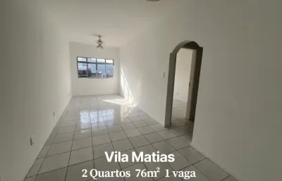 Apartamento à venda – 2 dormitórios | 76m² | vila matias – santos/sp
