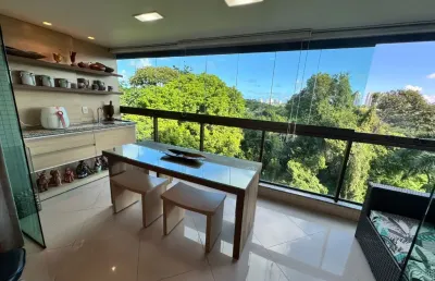 Apartamento à venda no alphalife residence! 3/4 decorado, varanda gourmet e vista para reserva em alphaville 1!
