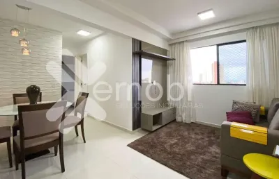 Apartamento mobiliado à locação em ponta negra (natal/ rn) i condomínio ecogarden | 2/4 sendo 1 suíte - 55m²