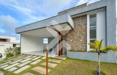 Casa térrea à venda em parque das nações (parnamirim/rn) | condominio monte carlo | 3 suítes - 161m²